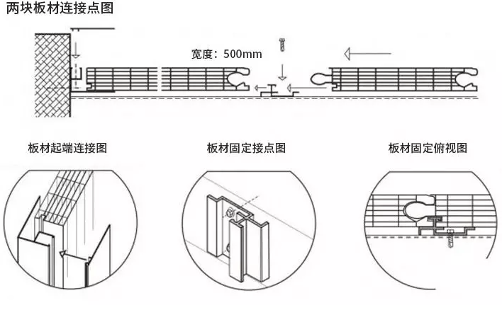 pc插接陽光板安裝工藝